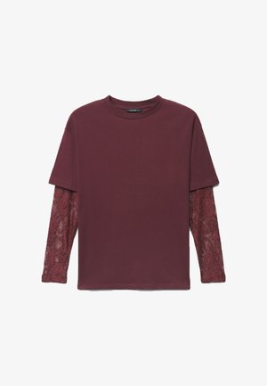 Calliope, T-SHIRT PIZZO - T-shirt à manches longues - prugna