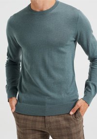 WE Fashion Stickad tröja - green