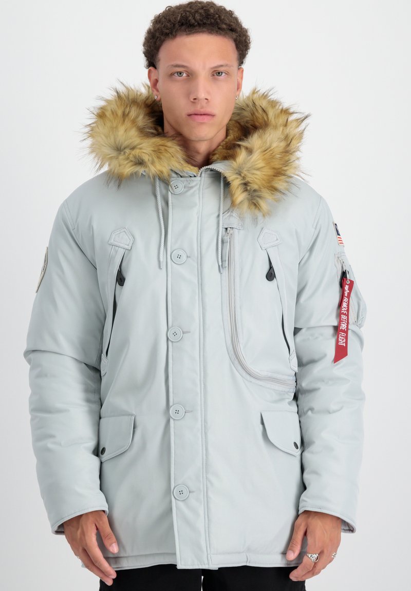 Alpha Industries POLAR UNISEX - Parka - pastel grey