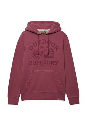 Superdry & Co, SUPERDRY OUTDOOR ICON HOODIE.. - Jersey con capucha - hawthorne rose purple