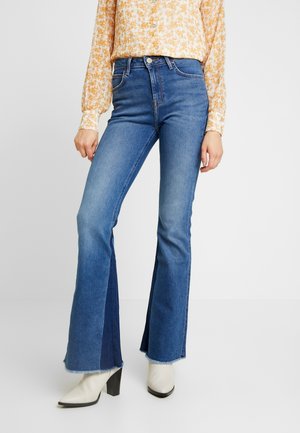 Flared Jeans - blue denim