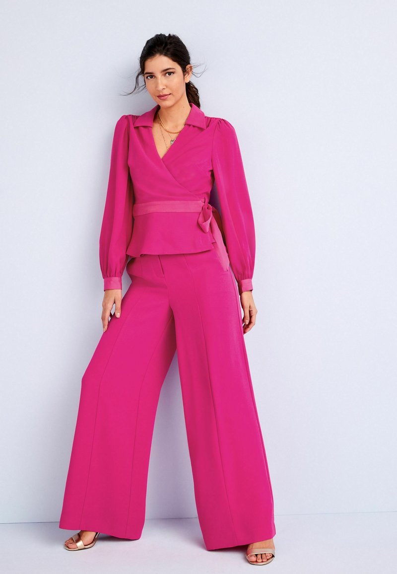 Next CREPE WRAP Bluse pink Zalando.de
