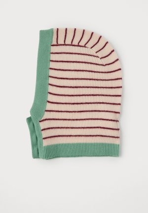 HOODED SCARF - Hoofdbedekking - sage green/quartz pink /herry laquer