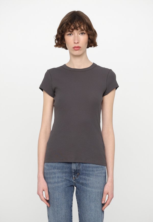 TEE - Basic T-shirt - charcoal