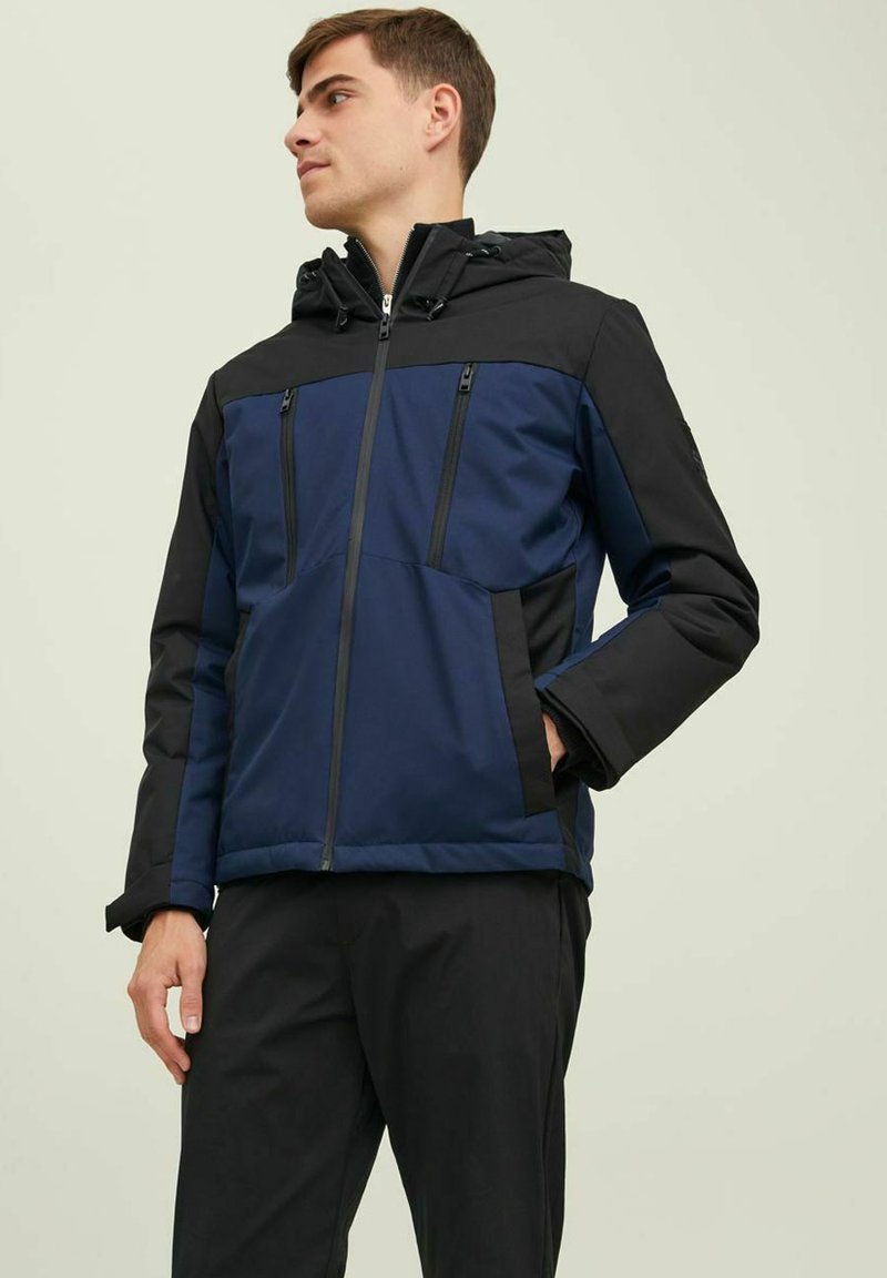 Jack & Jones - JCOABEL JACKET - Allvädersjacka - navy blazer, Förstora