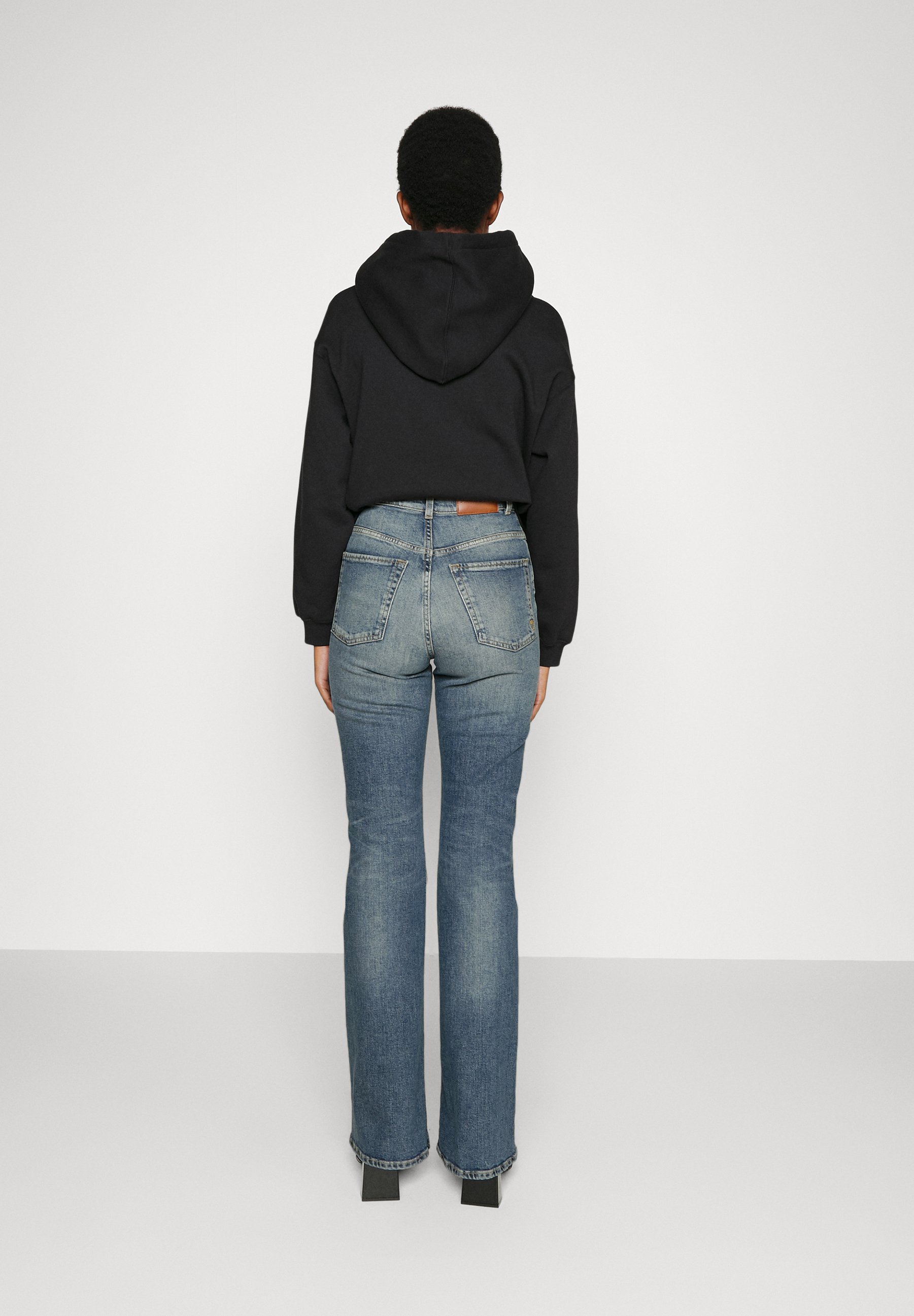【HI FI FNK】Fonte Vintage Half Denim Jeansy VINTAGE Y2K dzwony z niskim stanem M • Cena, Opinie