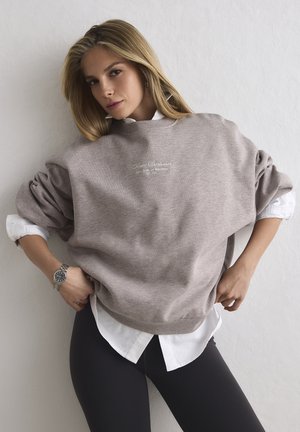 SCRIPT - Sweatshirt - espresso melange
