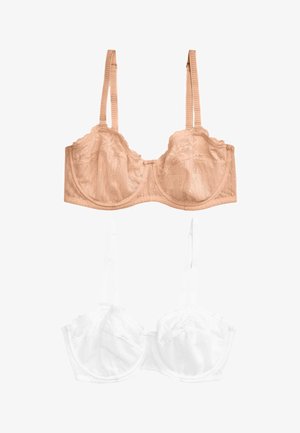 Next, LIZZIE NON-PADDED TWO PACK - Tugitraadiga rinnahoidja - nude/white