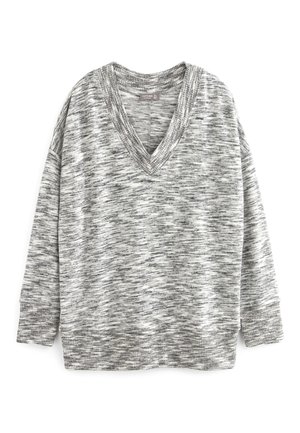 COSY LIGHTWEIGHT SOFT TOUCH LONGLINE V-NECK PETITE  - Pulóver - monochrome
