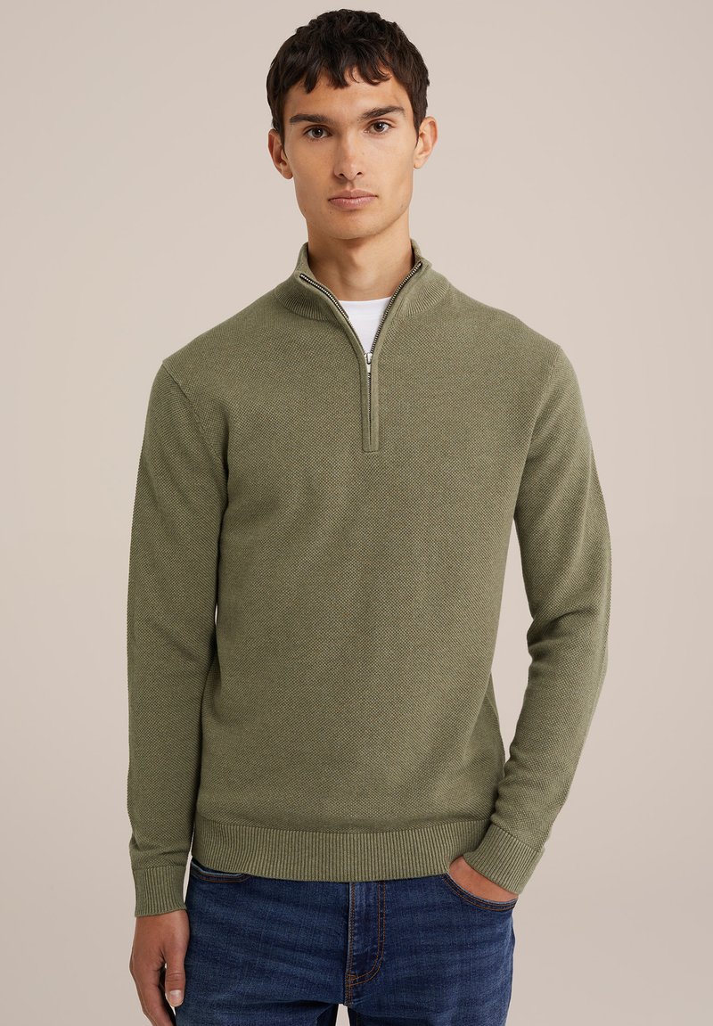 WE Fashion THE PIQUE - Pulover - green