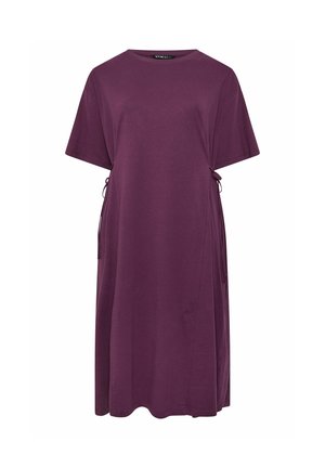 Yours Clothing, PLUS SIZE MIDI DRESSES - Trikoomekko - purple