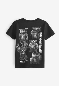Next SHORT SLEEVE GRAPHIC STANDARD - Apdrukāts T-krekls - black basketball bear