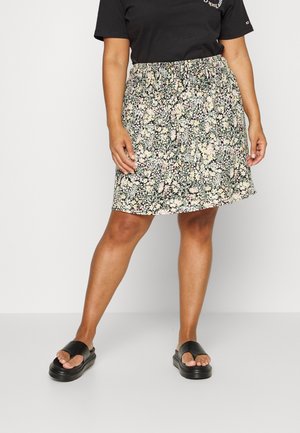 ONCFREDERIKKE SMOCK SKIRT - Saia evasé - cloud dancer/yellow