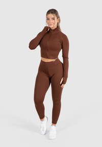 Smilodox CROP ADVANCE PRO - Trainingsjacke - braun