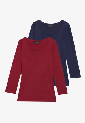 2 PACK - T-shirt à manches longues - rhubbarb & evening blue