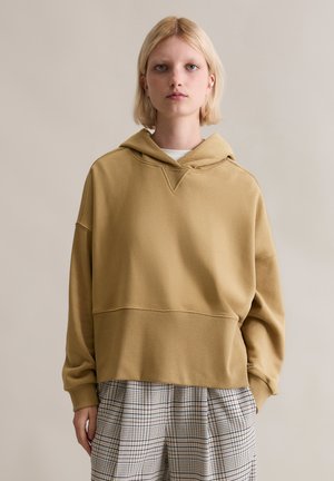 RELAXED MIT BREITEM BUND - Hoodie - chestnut chocolate