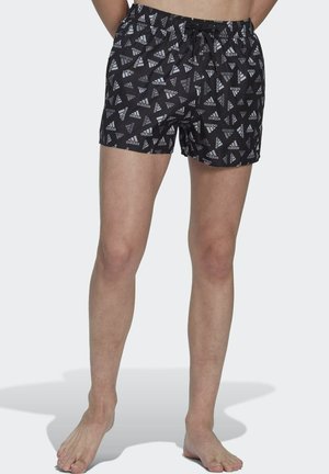 adidas Sportswear LOGO PRINT - Shorts da mare - black white