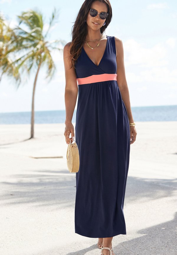Maxikleid - marine koralle