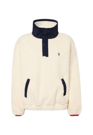 Polo Ralph Lauren, POLO BEAR HIGH-PILE FLEECE HALF-ZIP - Sweatshirt - clubhouse cream multi