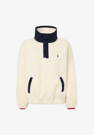 Polo Ralph Lauren, POLO BEAR HIGH-PILE FLEECE HALF-ZIP - Sweatshirt - clubhouse cream multi