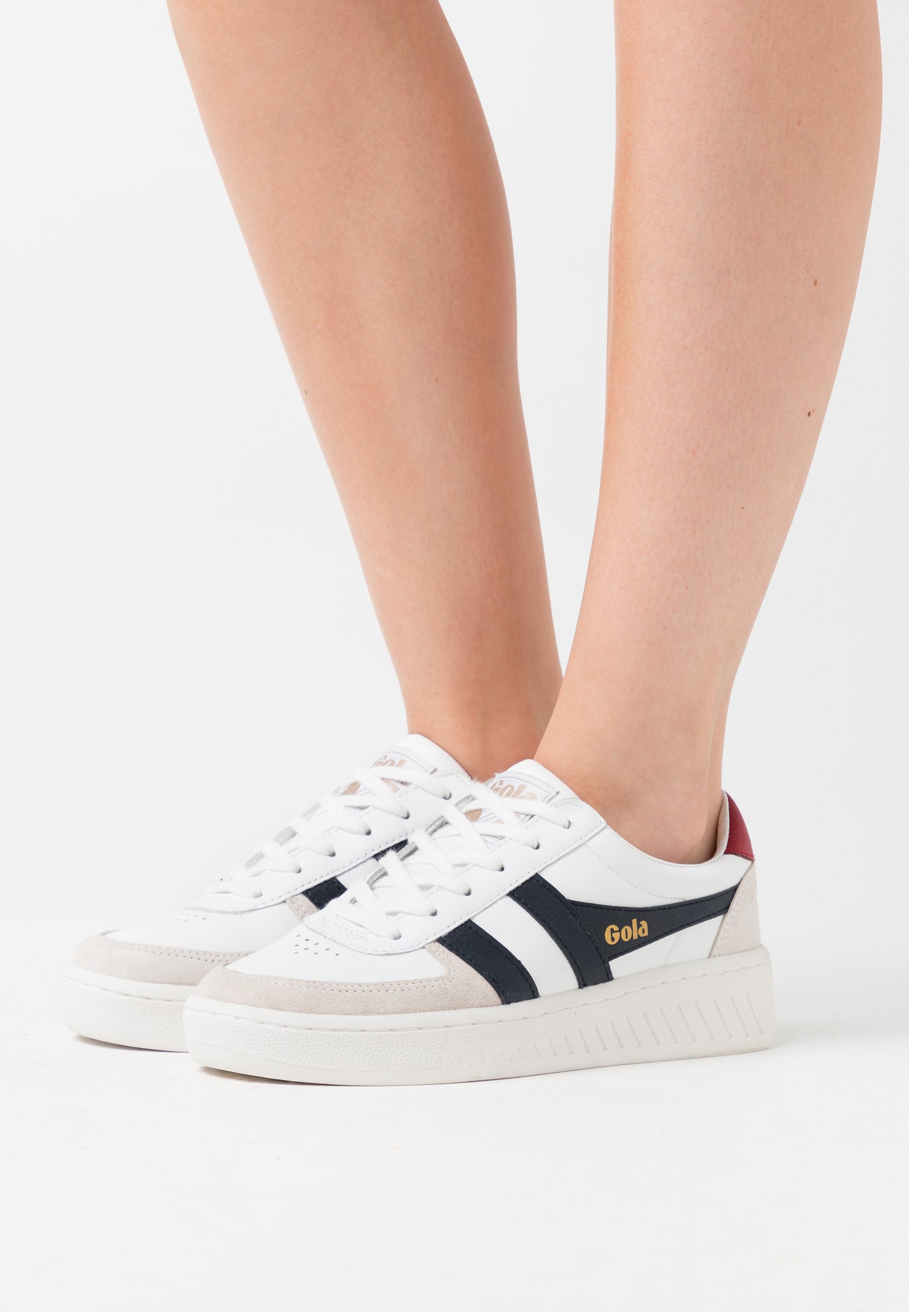 Gola GRANDSLAM CLASSIC - Baskets basses - white/navy/deep red/blanc -  ZALANDO.FR