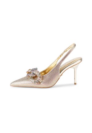 CRYSTAL CHAIN - Decolleté - gold comb