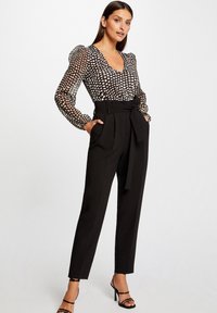 Morgan LONG SLEEVED  POLKA DOT PRINT - Blouse - black
