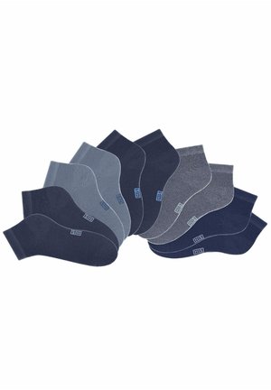 H.I.S 10 PAAR - SNEAKERSOCKEN - Schuhsohle/Fußbett - blue/grey