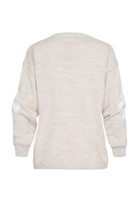 Cloud 5ive CREWNECK WITH FLOWERS - Pulover - beige