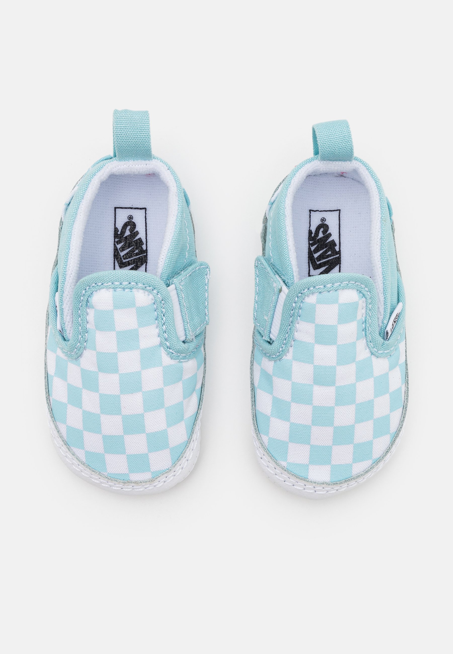 Vans IN SLIP-ON CRIB - Scarpe neonato - aquatic/true white/celeste - Zalando