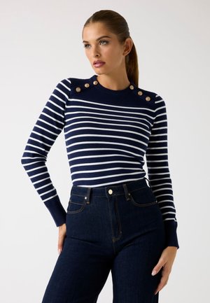 GESTREIFTER - Maglione - mehrfarbig grundton blau