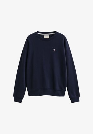 GANT, SHIELD C-NECK SWEAT - Sweatshirt - evening blue