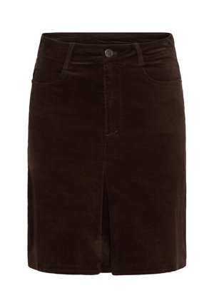 Saint Tropez, JEANASZ SKIRT - A-snit nederdel - dark oak