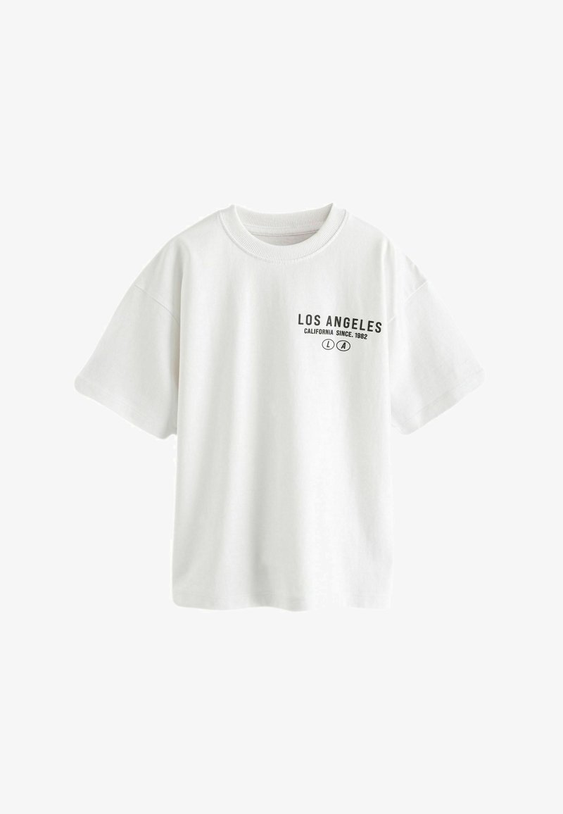 Next SHORT SLEEVE REGULAR FIT - T-shirt con stampa - white la