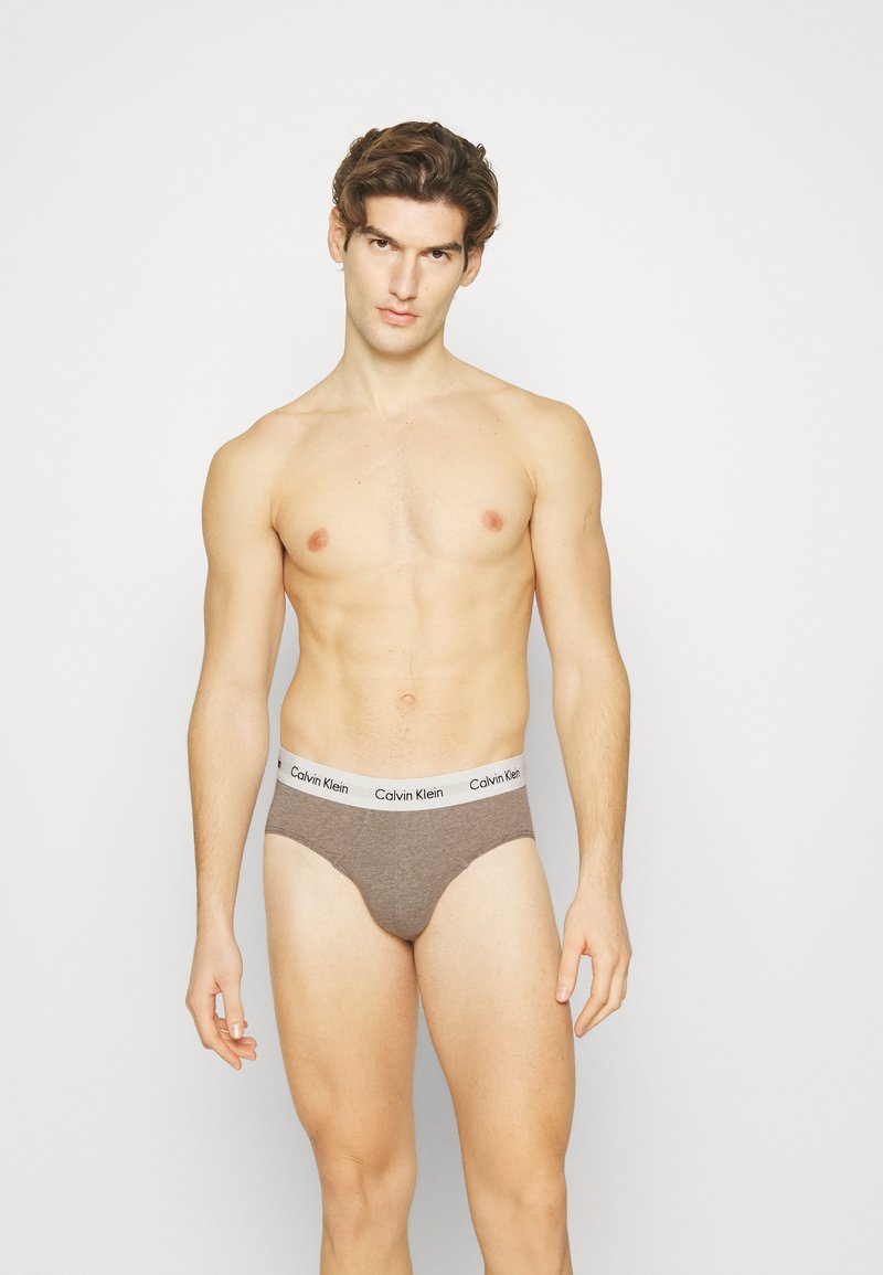 Calvin Klein Underwear HIP BRIEF 3 PACK COTTON STRETCH - Slip - weiß
