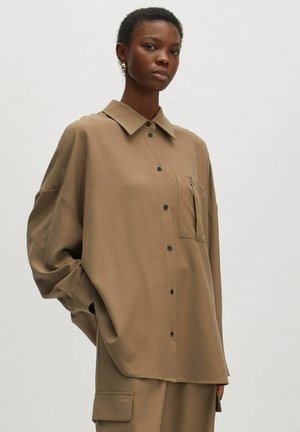 EDITED Button-down blouse - braun