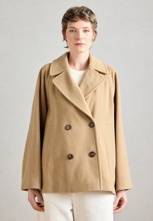 BOILED DOUBLE BREASTED WELT POCKETS LAPEL COLLAR - Let jakke / Sommerjakker - pure sand