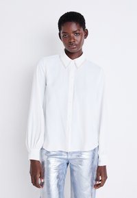 ONLY ONLVINEA LIFE SHIRT - Blúzka so zapínaním na gombíky - creme