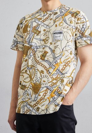 Print T-shirt - taupe