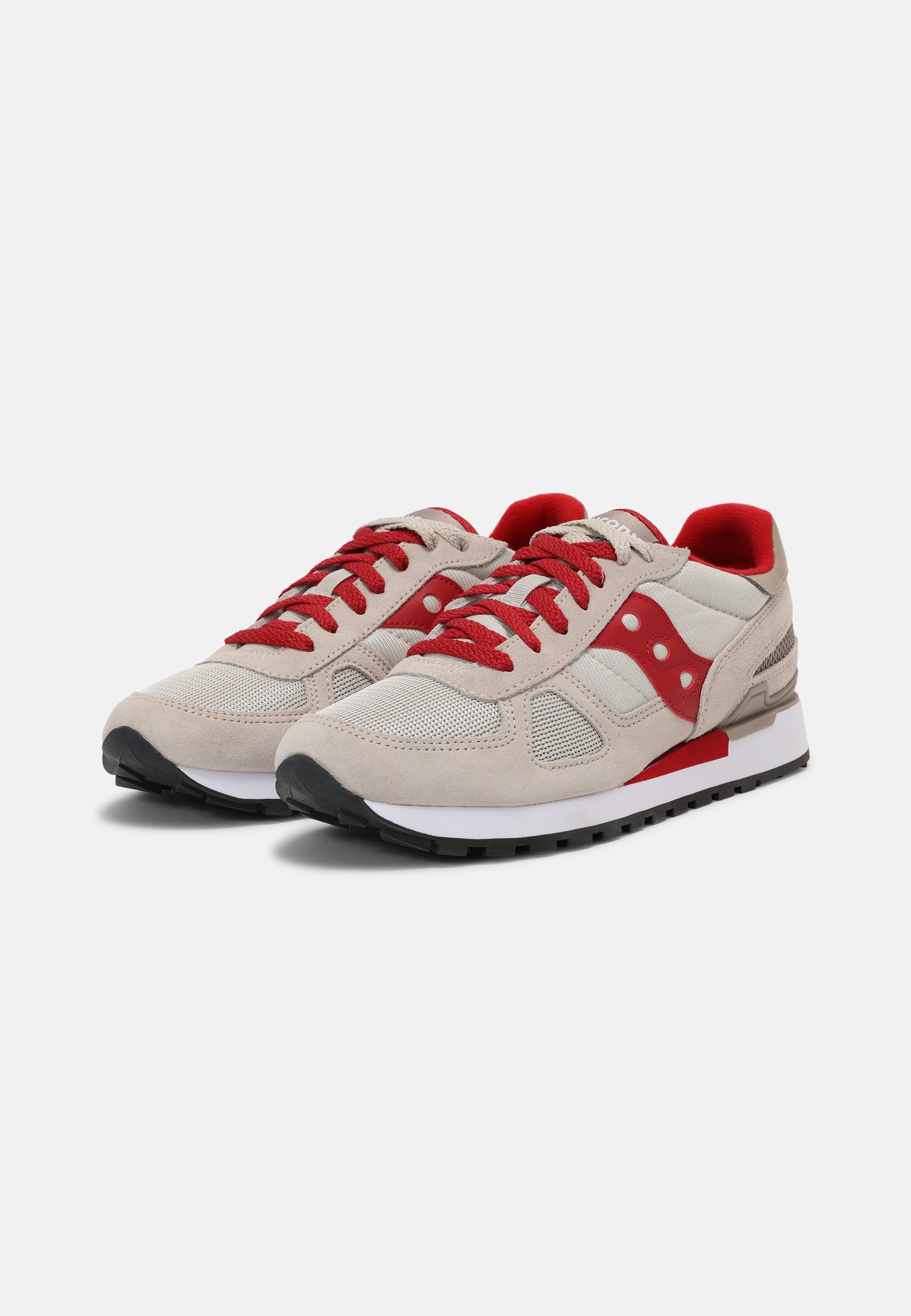 saucony shadow beige red