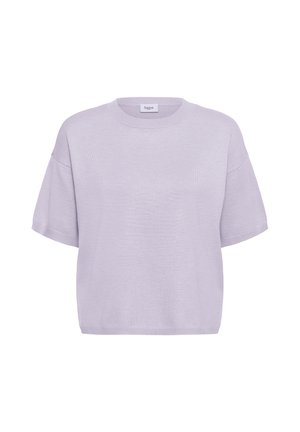Saint Tropez, MILASZ BOXY SHORT SLEEVE - Basic T-shirt - misty lilac