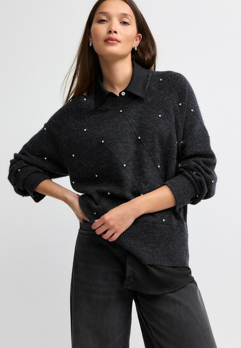 Next Pullover - grey charcoal
