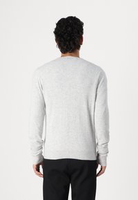 pure cashmere MEN V NECK CARDIGAN - Kardiganas - grey