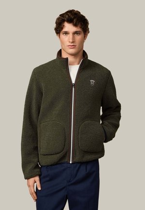 OUTDOOR HERITAGE BADGE FZ - Fleecejacke - forest green