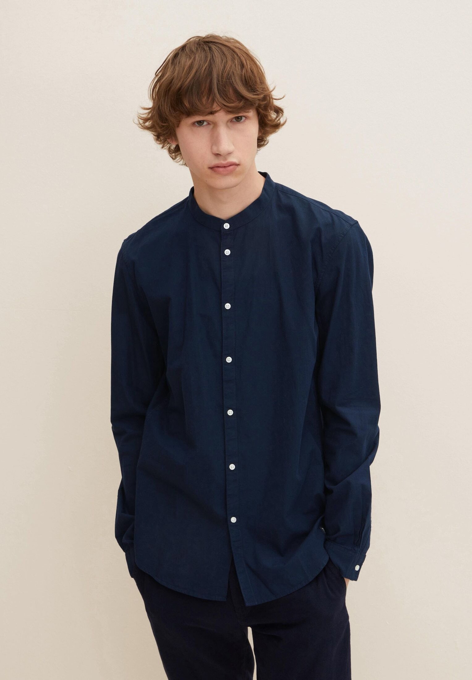TOM TAILOR Denim Camicia Basic Donna, Manica Corta, Scollo A Barca, Righe, Cotone Biologico
