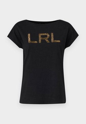 Lauren Ralph Lauren GRIETA SHORT SLEEVE - T-shirt con stampa - black
