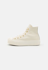 Converse - CHUCK TAYLOR ALL STAR LIFT PLATFORM - Korkeavartiset tennarit - egret/gold Pienoiskuva 1