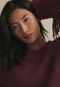 Next FRINGE DETAIL - Svetr - red burgundy