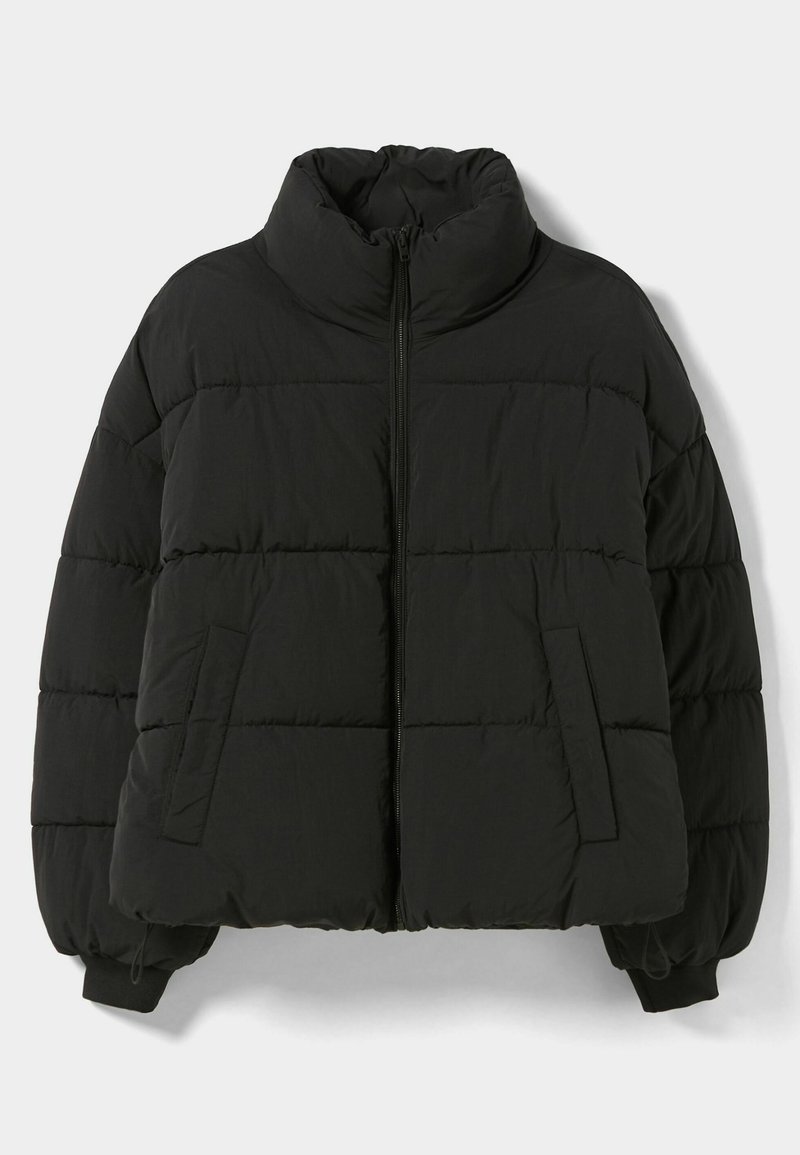 Bershka Kurtka zimowa czarny