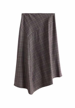 Next, ASYMMETRIC MIDI SKIRT - A-snit nederdel - neutral check